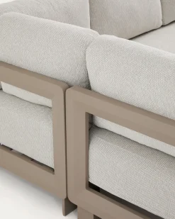 Kave Home Loungeset Nerano Hoekbank Taupe Klein