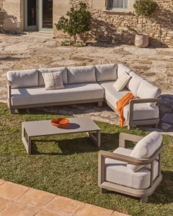 Kave Home Loungeset Nerano Hoekbank Taupe