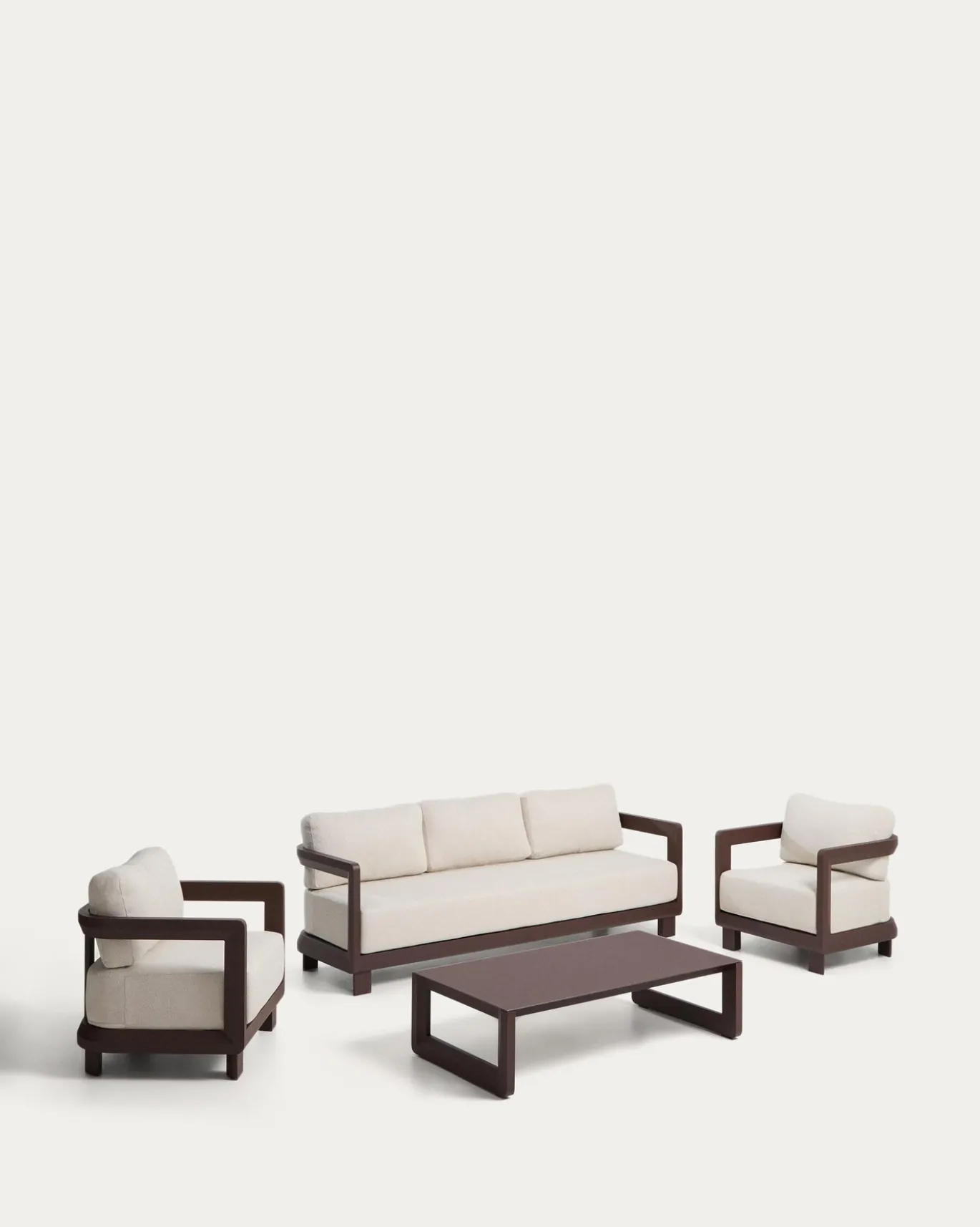 Kave Home Loungeset Nerano 3-Zits Bruin