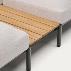 Kave Home Loungeset Sorells 5-Zits Beige/Naturel/Groen