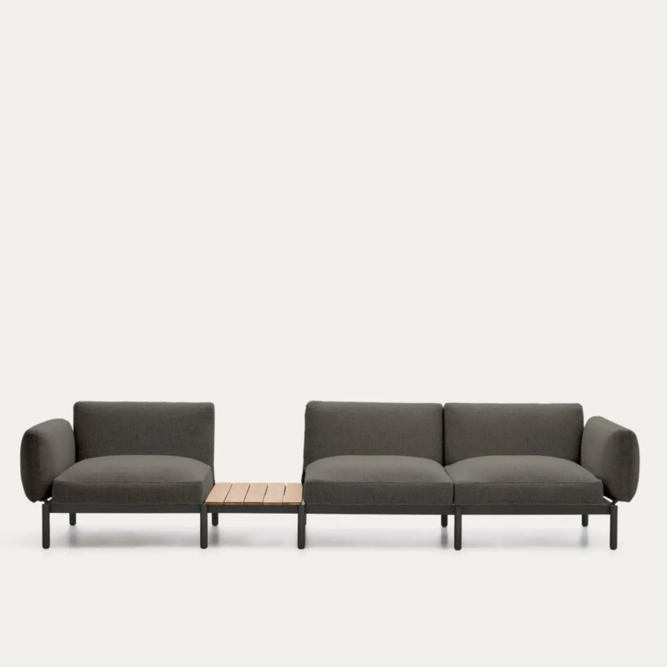 Kave Home Loungeset Sorells 3-Zits Grijs/Naturel