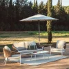 Kave Home Loungeset Zuara Aluminium Beige Synthetisch Touw Bruin