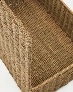 Kave Home Mand Tossa Set van 2 Naturel 57x36cm/60x40cm