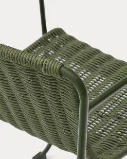Kave Home Maurina Tuinset Staal Tegels Groen 223x101cm