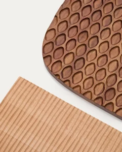 Kave Home Muurpaneel Trivax Hout Set van 3