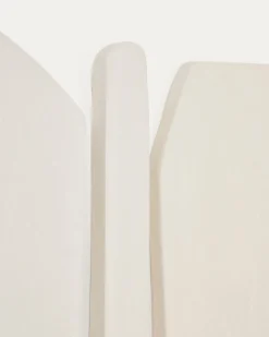 Kave Home Muurpanelen Siluna Set van 4 Wit Papier-maché