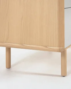 Kave Home Nachtkastje Anielle Massief Essenfineer 50x58,4cm
