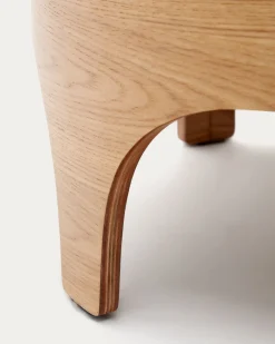 Kave Home Nachtkastje Octavia Essen Multiplex Ø55cm