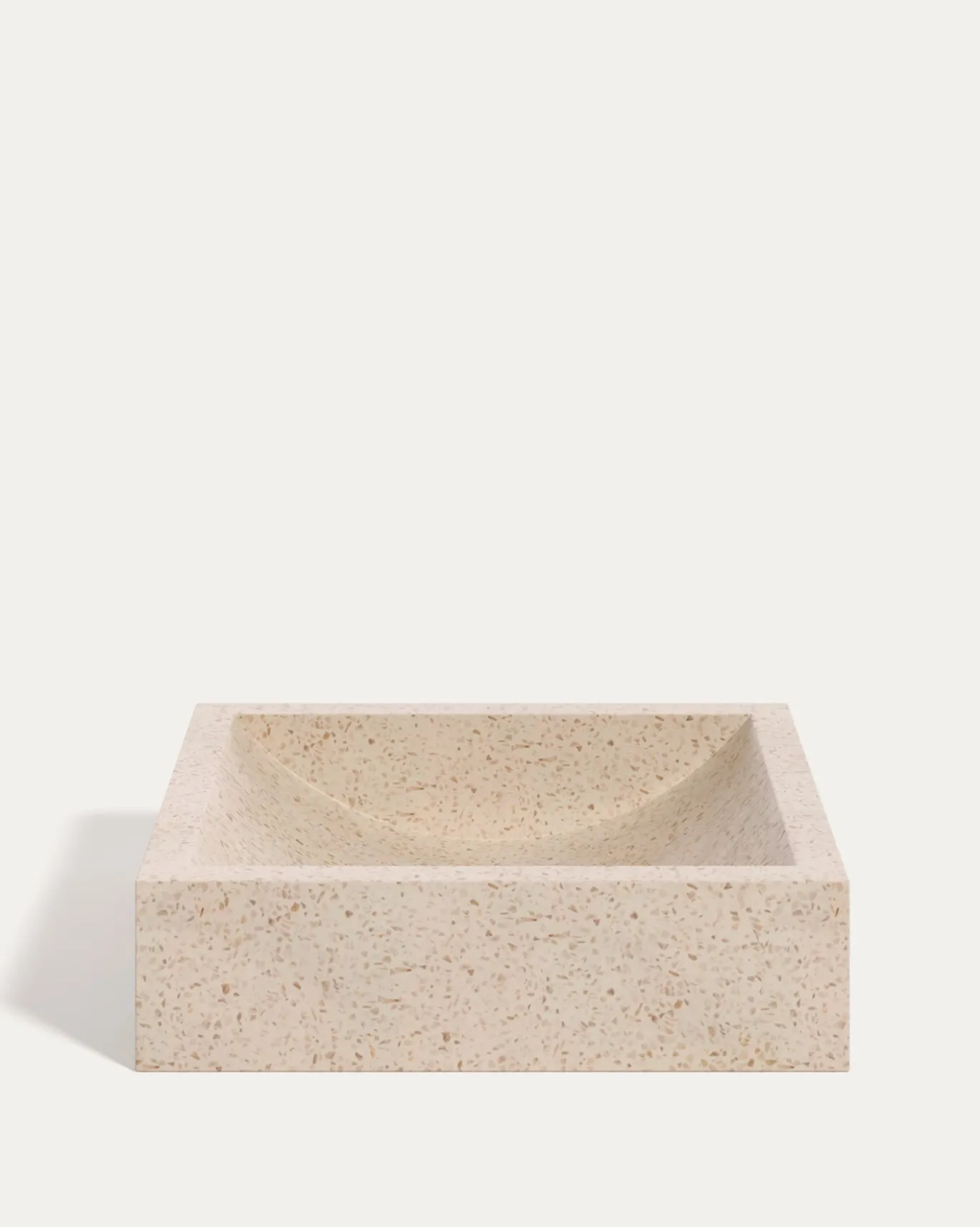 Kave Home Opzetwastafel Delina Wit Terrazzo 40x45cm