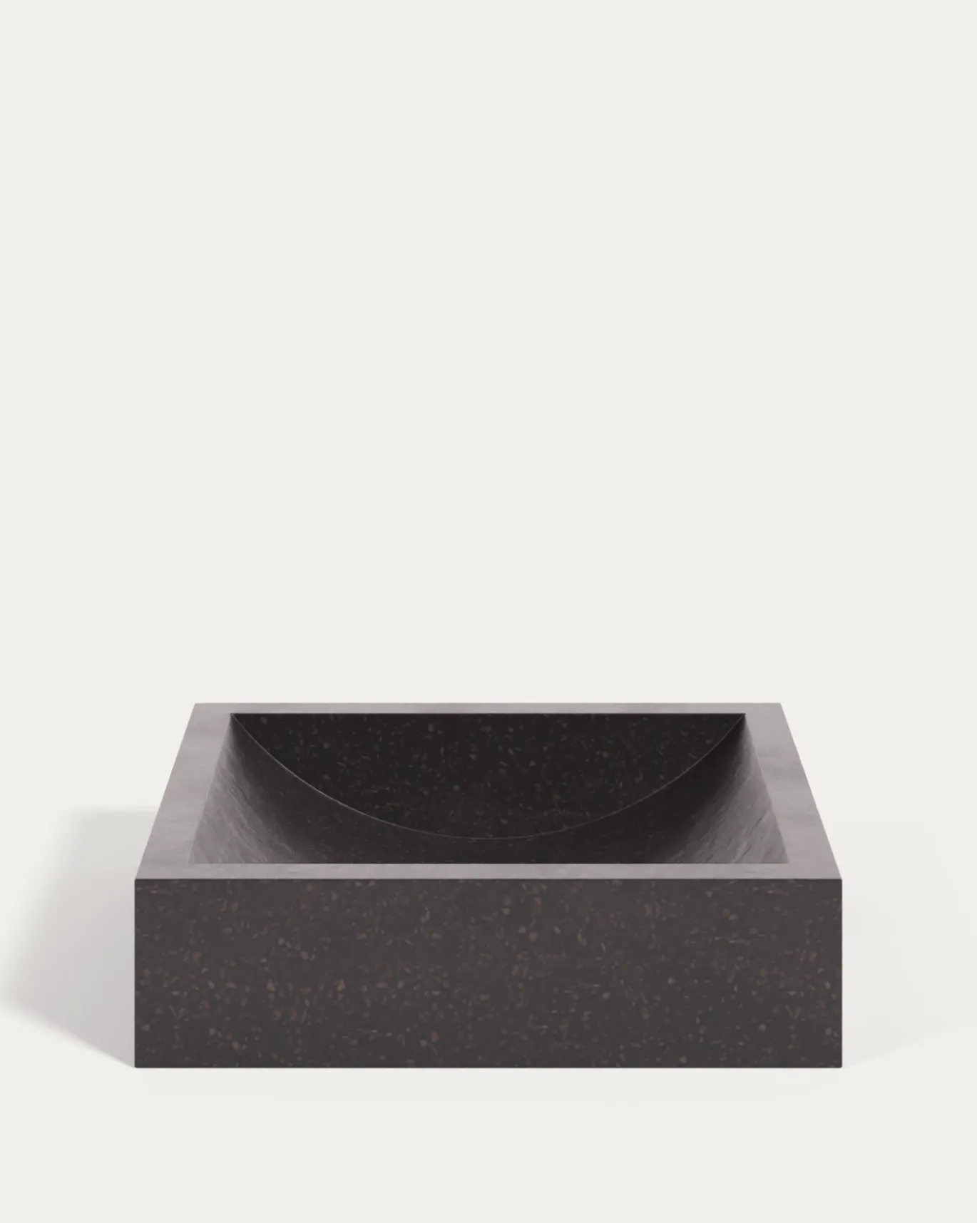 Kave Home Opzetwastafel Delina Zwart Terrazzo 40x45cm