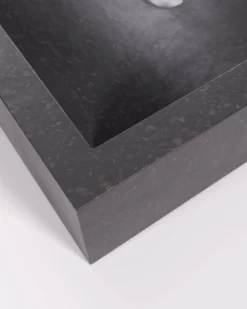 Kave Home Opzetwastafel Delina Zwart Terrazzo 40x45cm