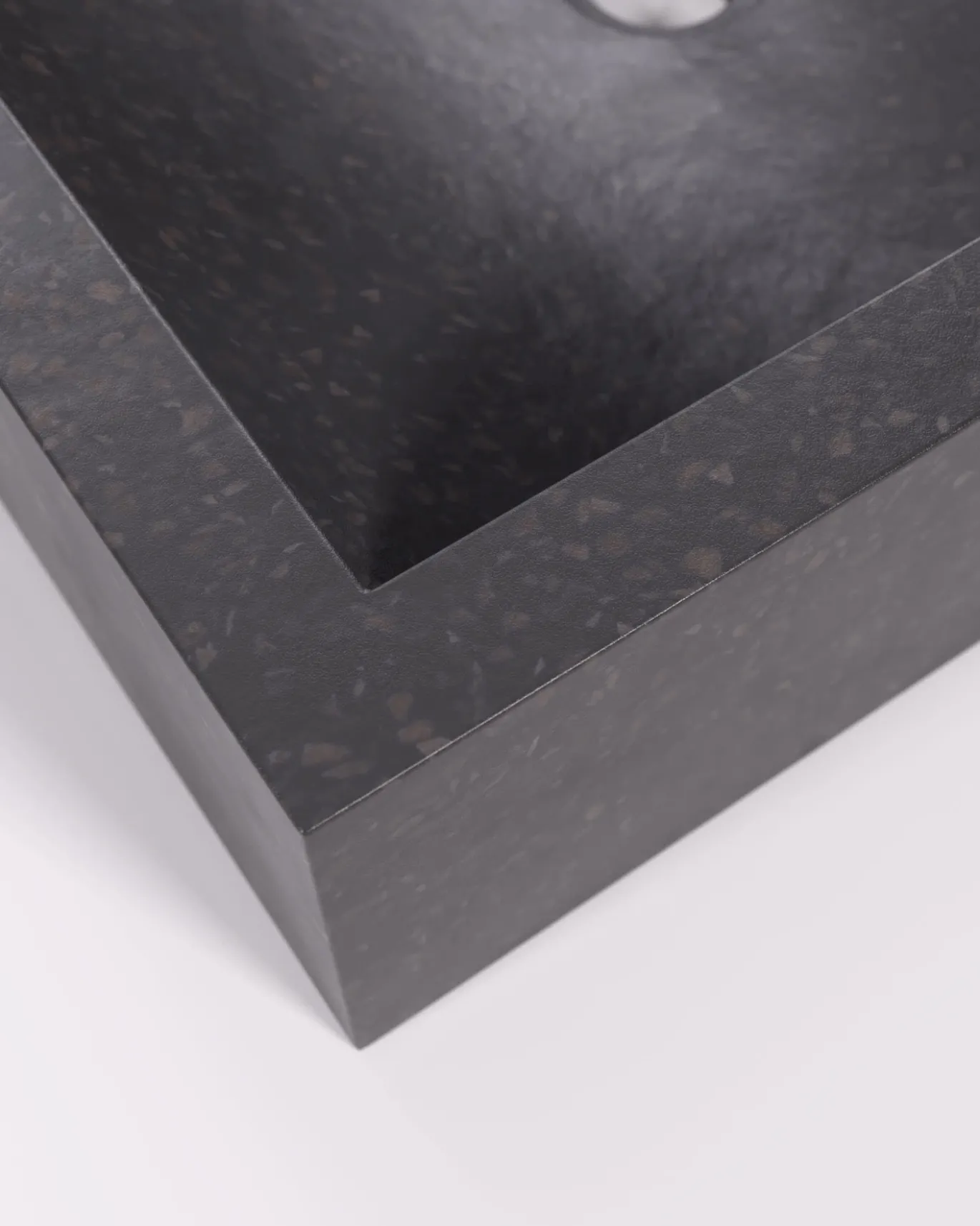 Kave Home Opzetwastafel Delina Zwart Terrazzo 40x45cm