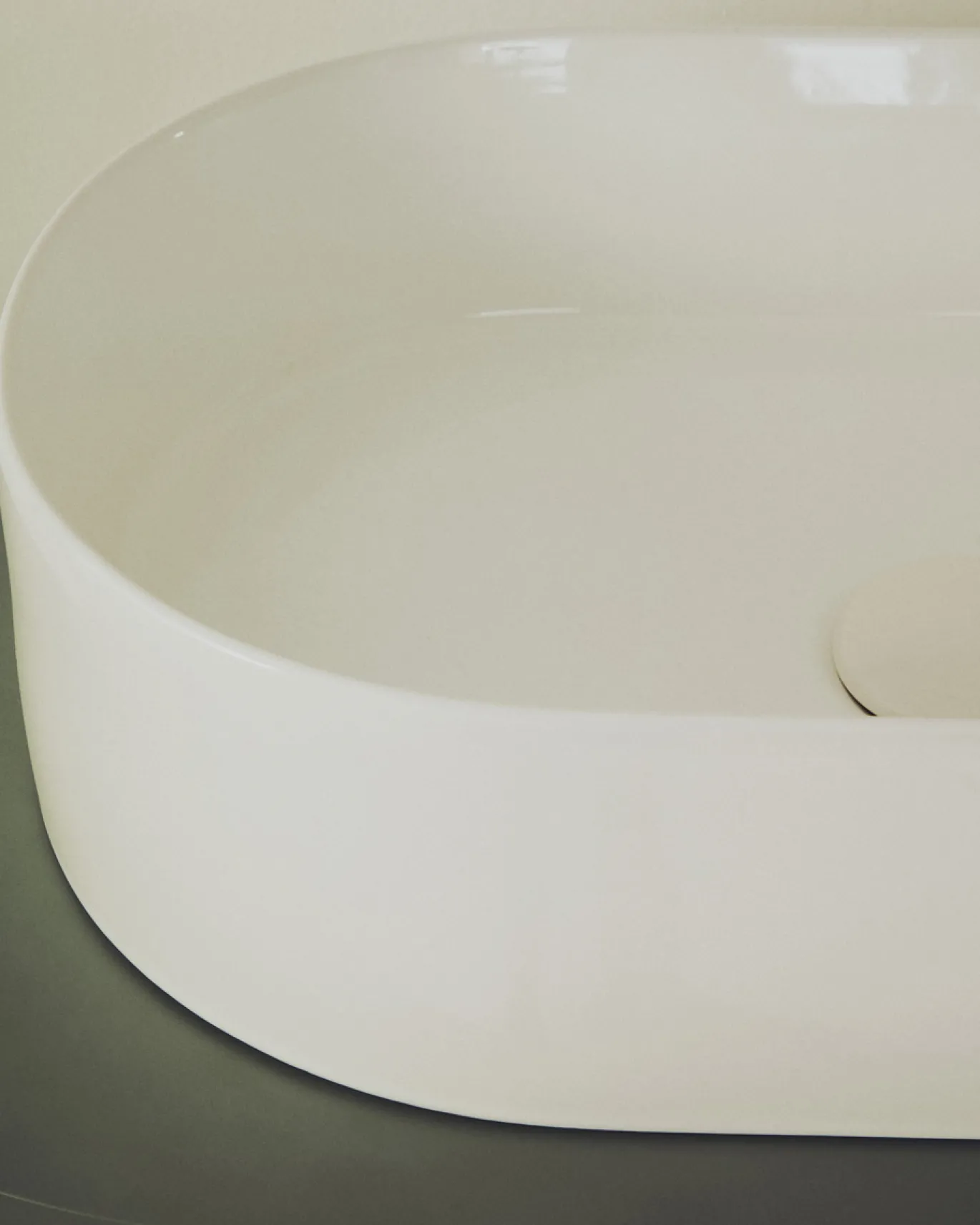 Kave Home Opzetwastafel Ovara Wit Geglazuurd Keramiek 50x31cm