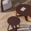 Kave Home Outdoor Bijzettafel Tamaris Aluminium Bruin Ø48cm
