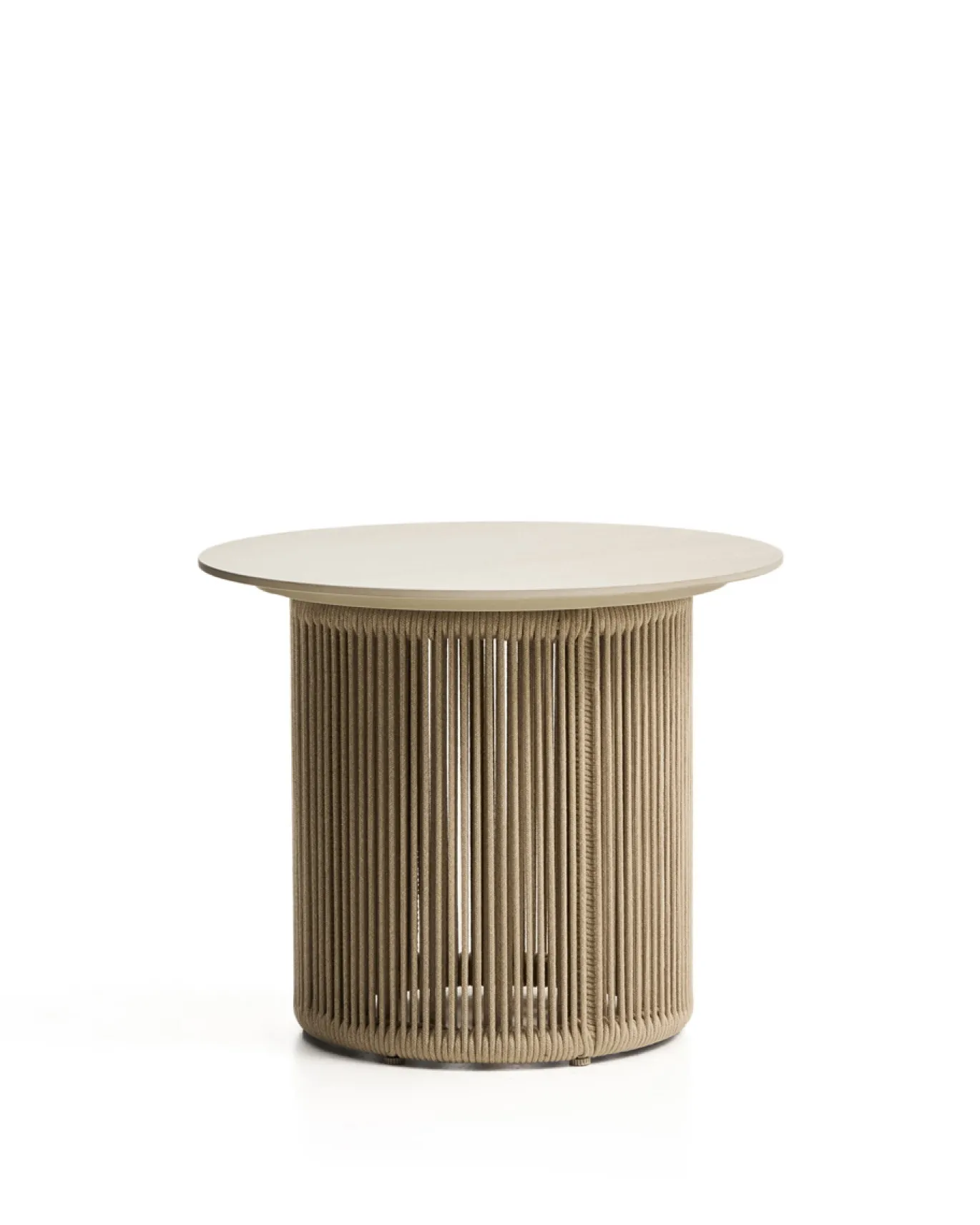 Kave Home Outdoor Bijzettafel Orosei Sintered Stone Beige Ø55cm
