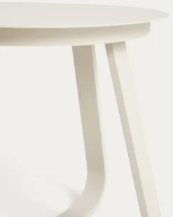 Kave Home Outdoor Bijzettafel Tamaris Aluminium Beige Ø48cm