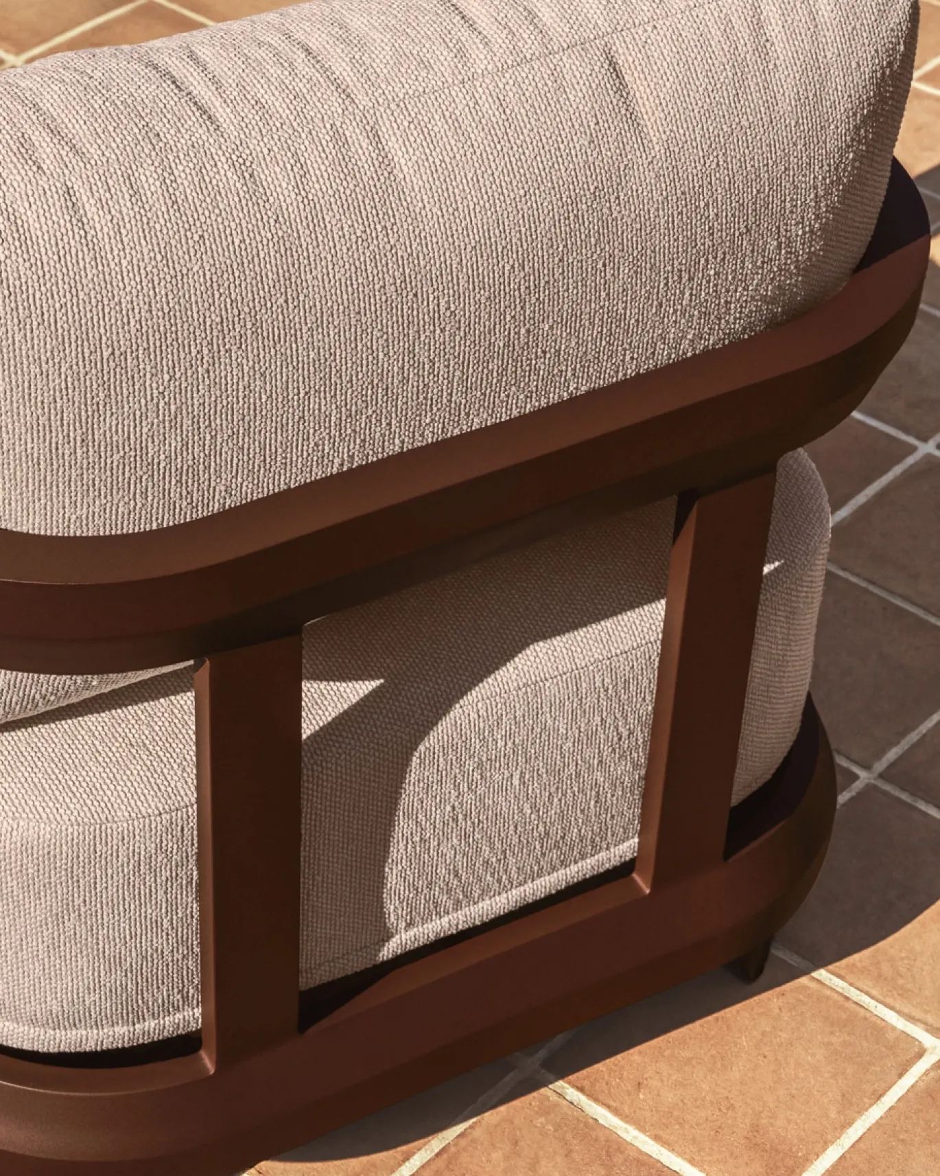 Kave Home Outdoor Fauteuil Nerano Aluminium Bruin
