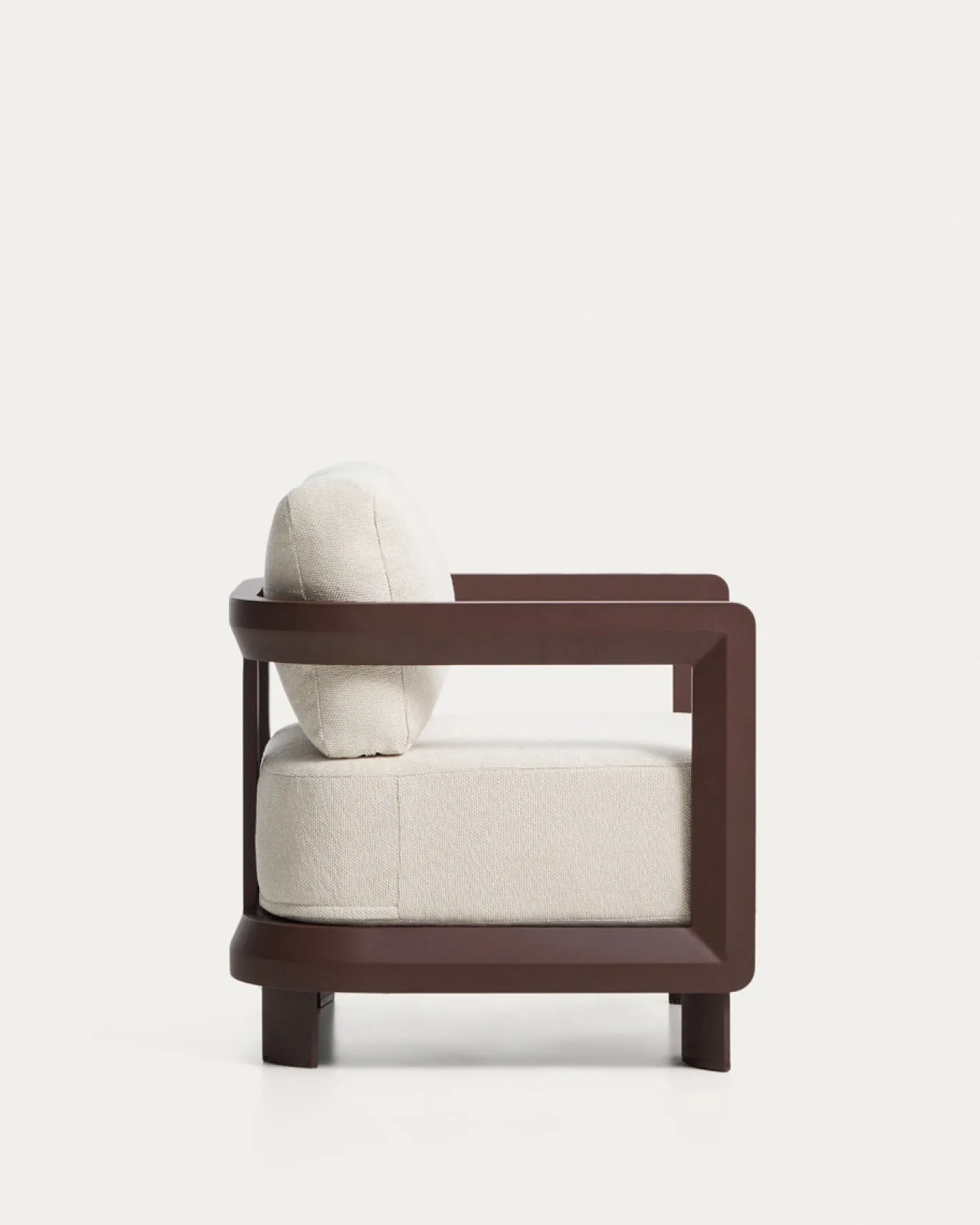 Kave Home Outdoor Fauteuil Nerano Aluminium Bruin