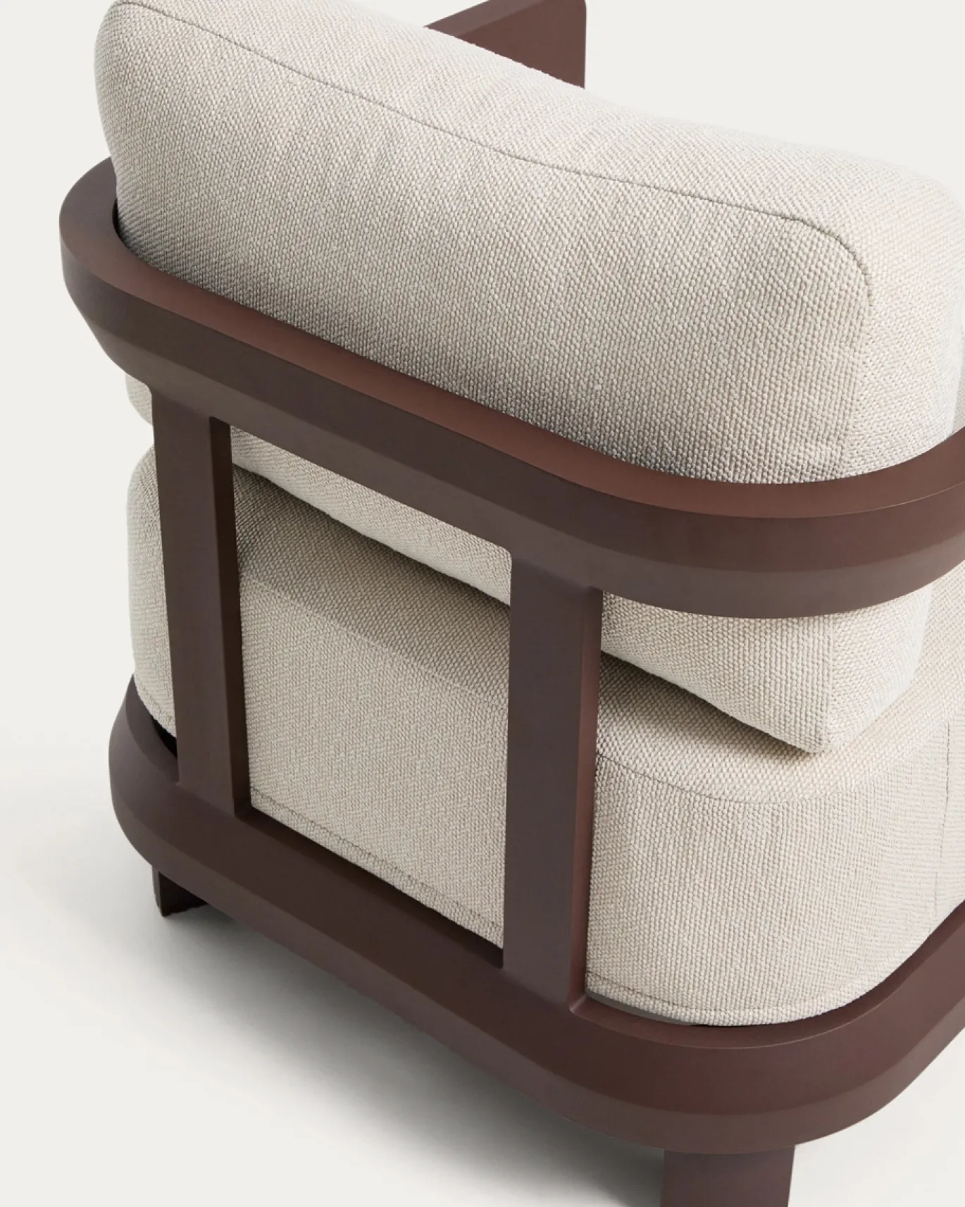 Kave Home Outdoor Fauteuil Nerano Aluminium Bruin