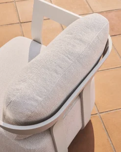 Kave Home Outdoor Fauteuil Tamaris Aluminium Ecru