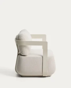 Kave Home Outdoor Fauteuil Tamaris Aluminium Ecru