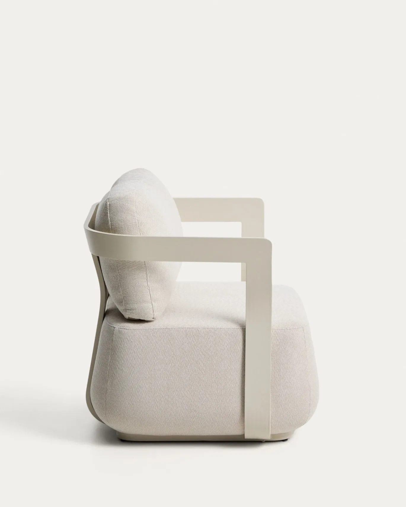 Kave Home Outdoor Fauteuil Tamaris Aluminium Ecru