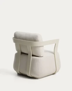 Kave Home Outdoor Fauteuil Tamaris Aluminium Ecru