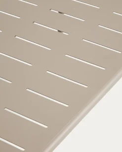 Kave Home Outdoor Salontafel Brai Staal Taupe 90cm