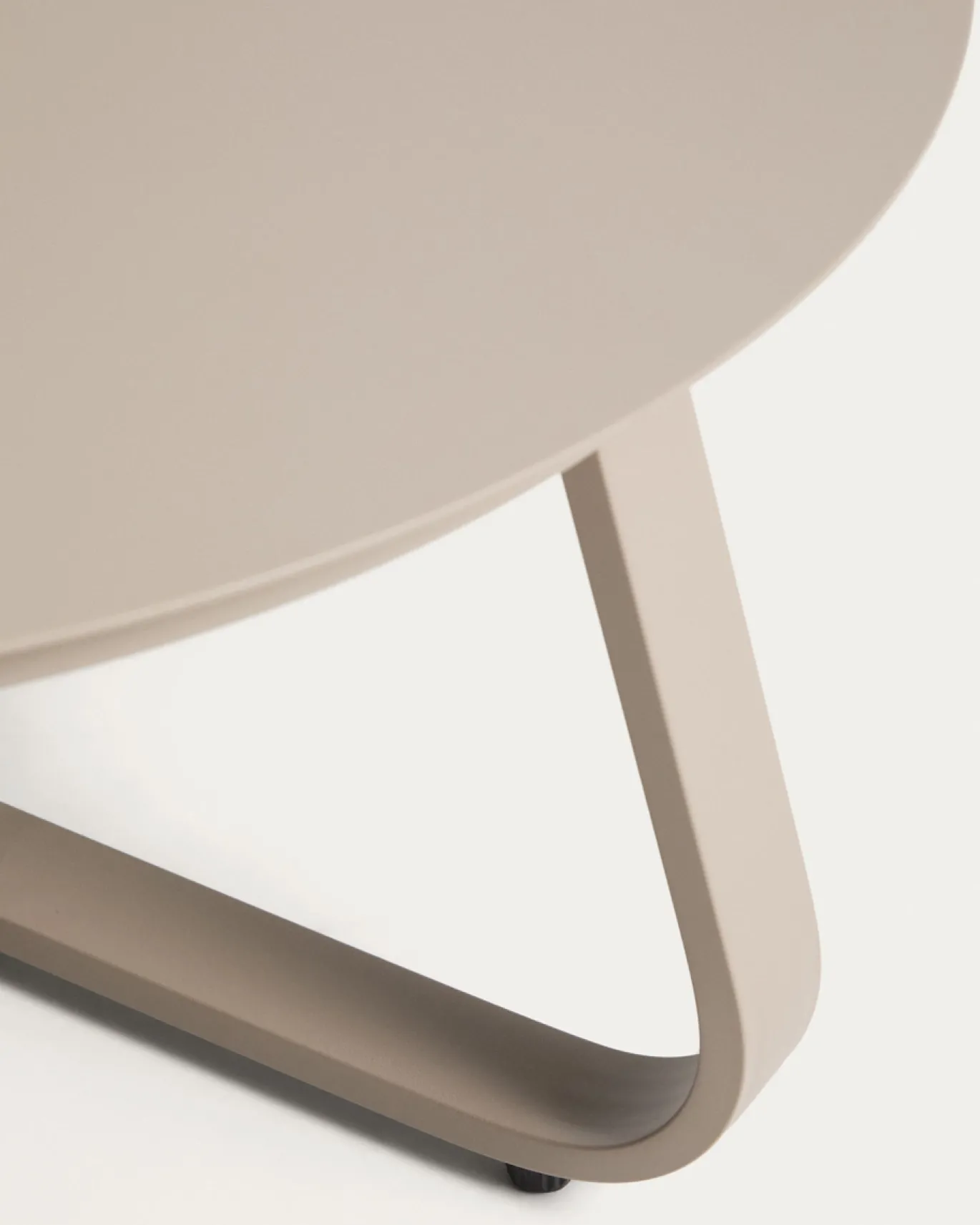 Kave Home Outdoor Salontafel Tamaris Aluminium Taupe Ø48cm