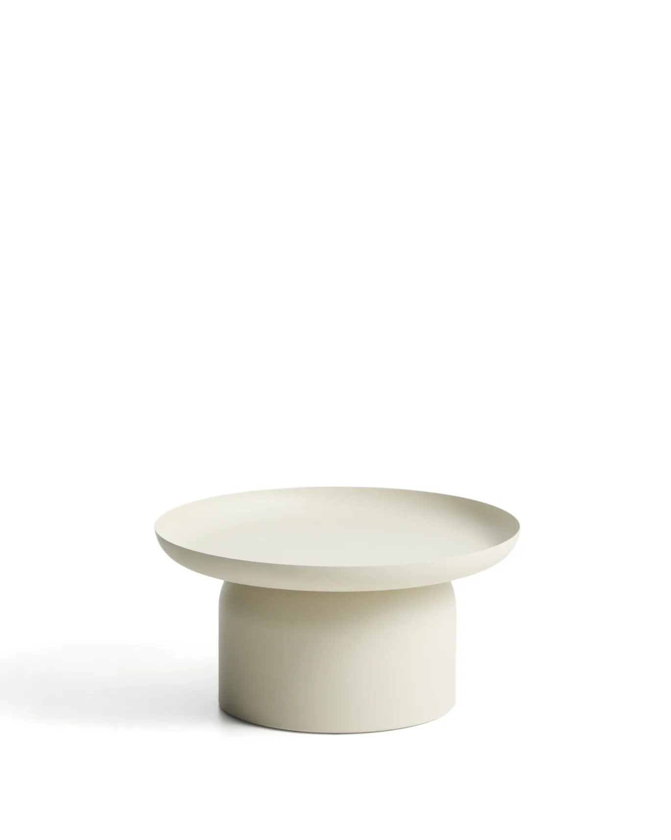 Kave Home Outdoor Salontafel Arcola Aluminium Beige Ø70cm