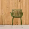 Kave Home Outdoor Stoel Surpika met Groen Stalen Poten