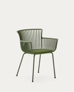 Kave Home Outdoor Stoel Surpika met Groen Stalen Poten