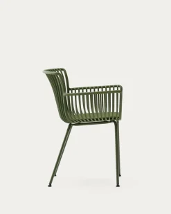Kave Home Outdoor Stoel Surpika met Groen Stalen Poten
