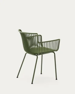 Kave Home Outdoor Stoel Surpika met Groen Stalen Poten