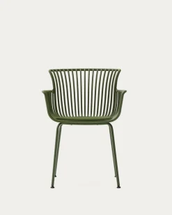 Kave Home Outdoor Stoel Surpika met Groen Stalen Poten