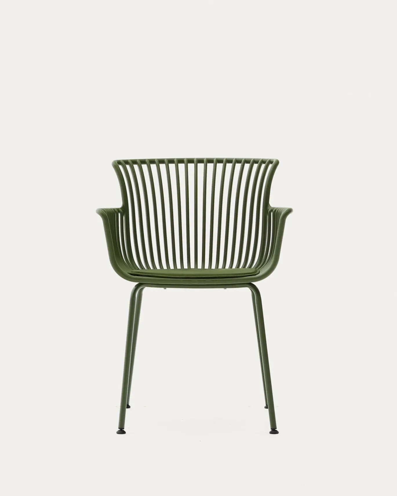 Kave Home Outdoor Stoel Surpika met Groen Stalen Poten