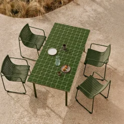 Kave Home Outdoor Tafel Maurina Groen 182x91cm