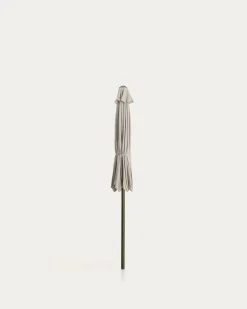 Kave Home Parasol Milna Staal Groen Beige Ø300cm