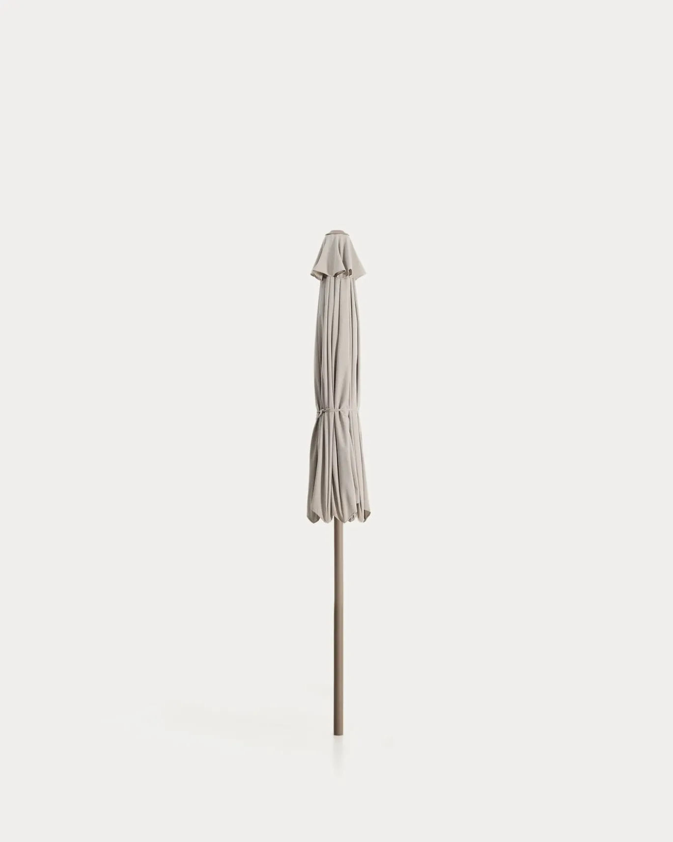 Kave Home Parasol Milna Staal Taupe Beige Ø300cm