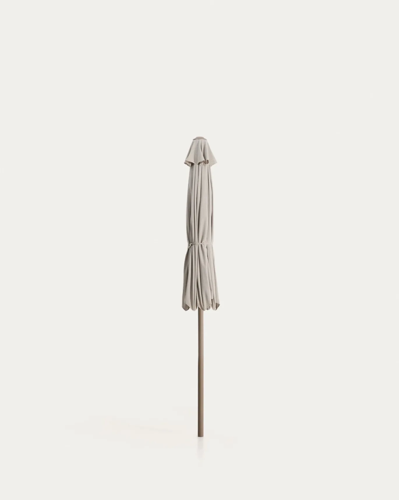 Kave Home Parasol Milna Staal Taupe Beige Ø300cm