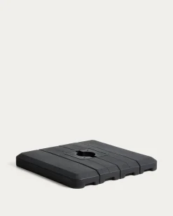Kave Home Parasolvoet Alfaz Plastic Zwart 98x98cm