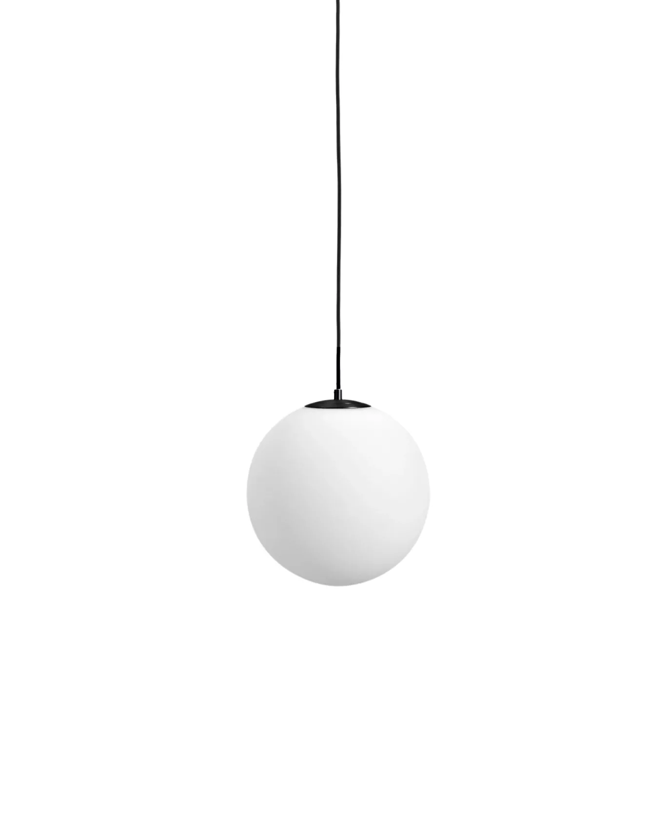 Kave Home Plafondlamp Brisia Metaal Zwart Glas Ø30cm