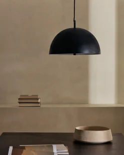Kave Home Plafondlamp Catlar Zwart Metaal Ø40cm