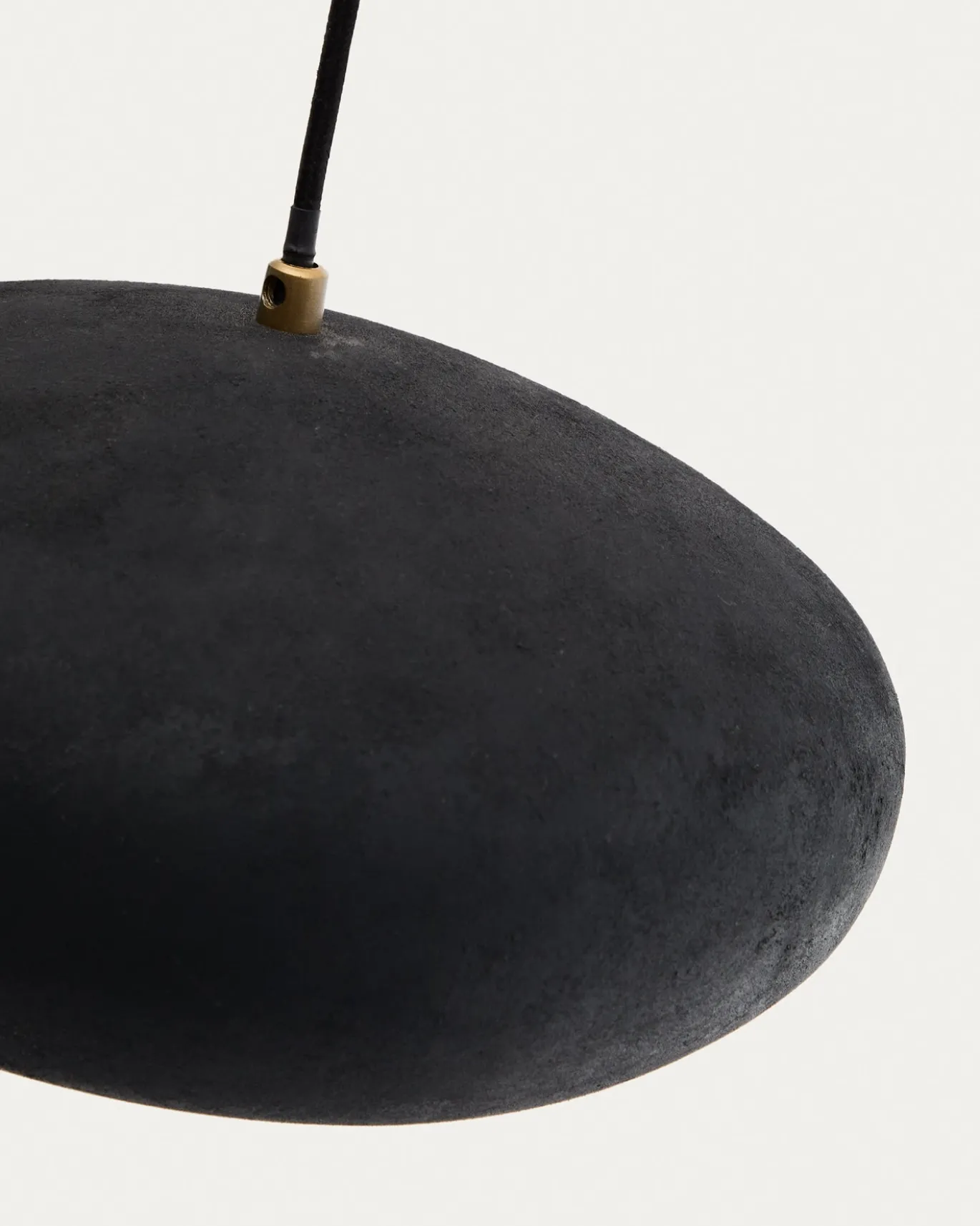 Kave Home Plafondlamp Inda Metaal Zwart Ø30cm