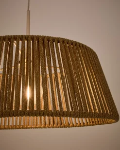 Kave Home Plafondlamp Kap Voor Aldet Grijs Touw Ø46cm