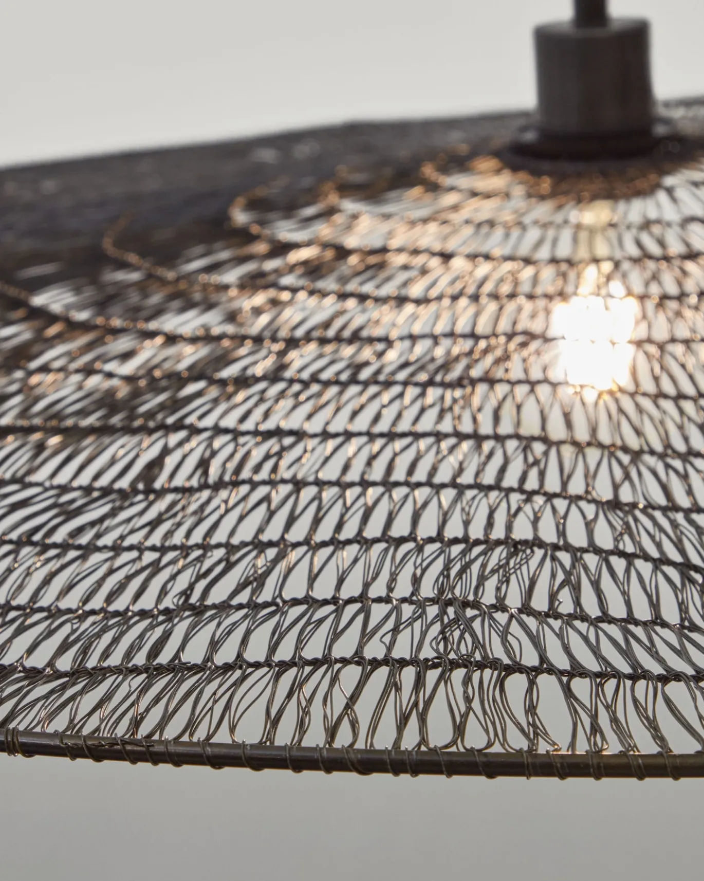 Kave Home Plafondlamp Makai Metaal Zwart Ø100cm