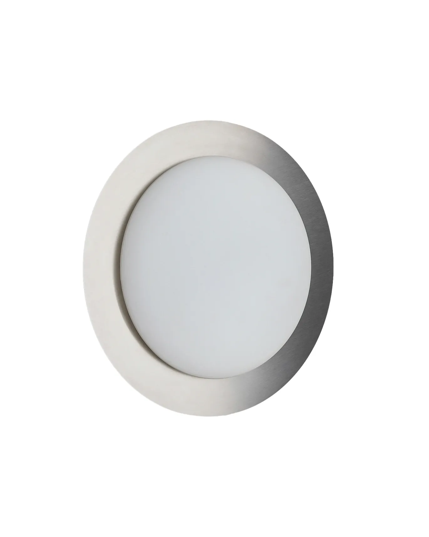 Kave Home Plafondlamp Novae Metaal Glas Lichtgrijs Ø40cm