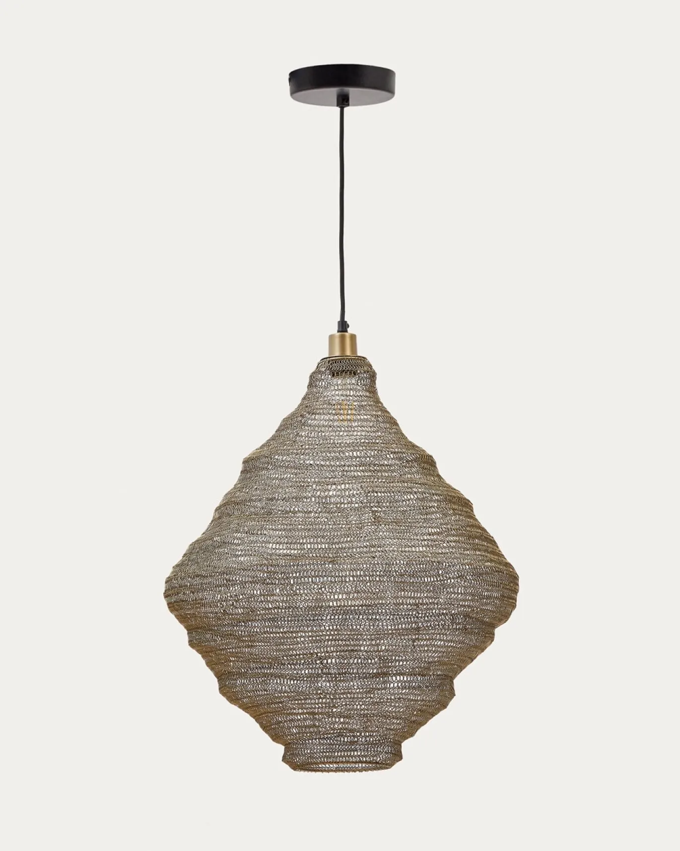 Kave Home Plafondlamp Sarraco Goudkleurig Metaal Ø58cm