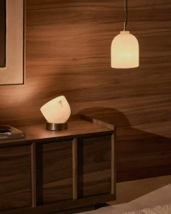 Kave Home Plafondlamp Shenli Albast Ø15cm