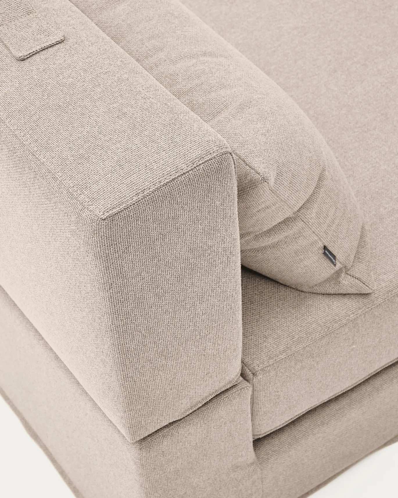 Kave Home Poefbed Arty Stof Beige 70x89 (200)cm